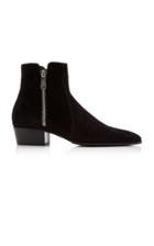 Balmain Mike Suede Ankle Boots