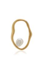 Maria Black Nugget Gold-plated Pearl Single Earring