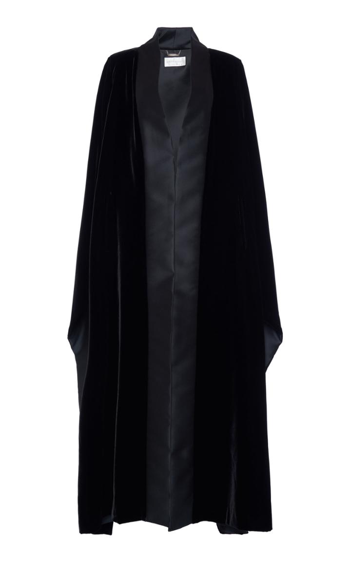 Moda Operandi Alberta Ferretti Draped Velvet Cape