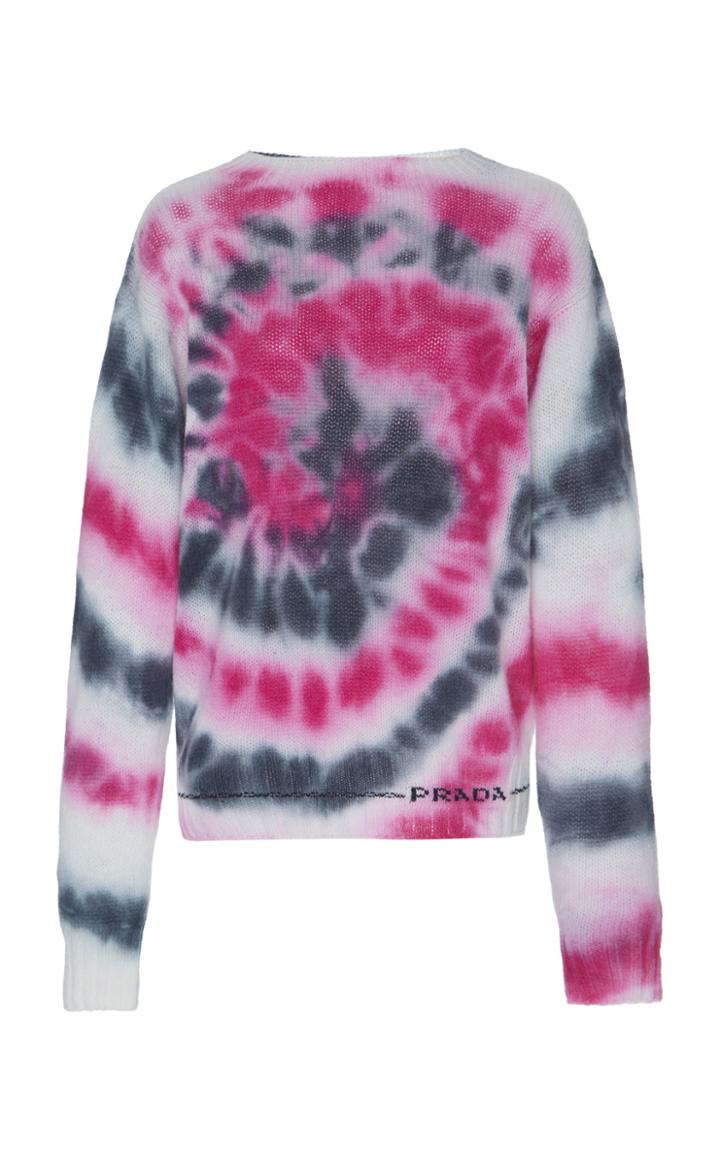 Prada Tie-dye Wool And Cashmere-blend Sweater