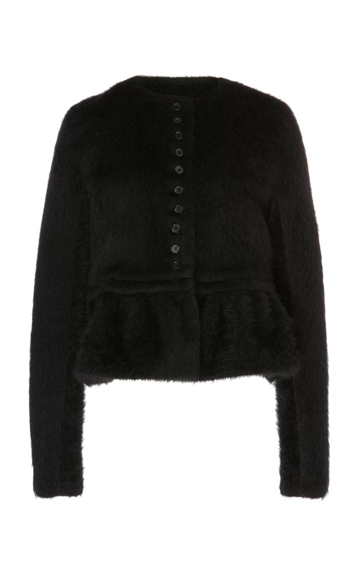 Rochas Peplum Alpaca And Wool-blend Jacket