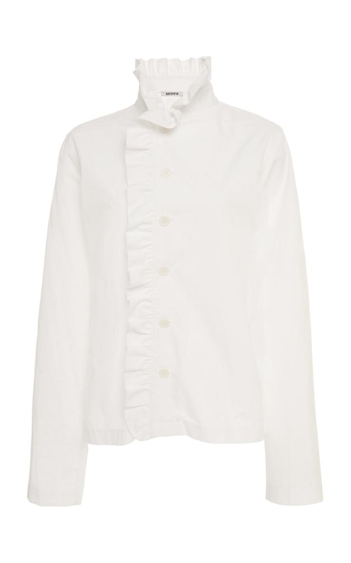 Batsheva Batsheva X Christopher Niquet Ruffle Cotton Jacket