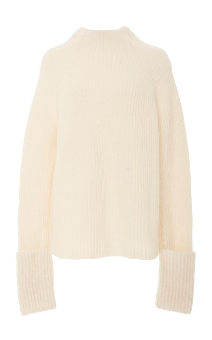 Sally Lapointe Mohair Cuffed Sleeve Sweater