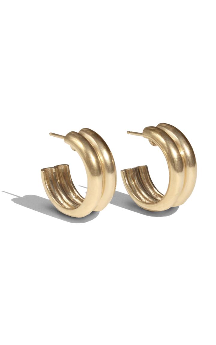 Young Frankk Varro Gold-plated Hoop Earrings