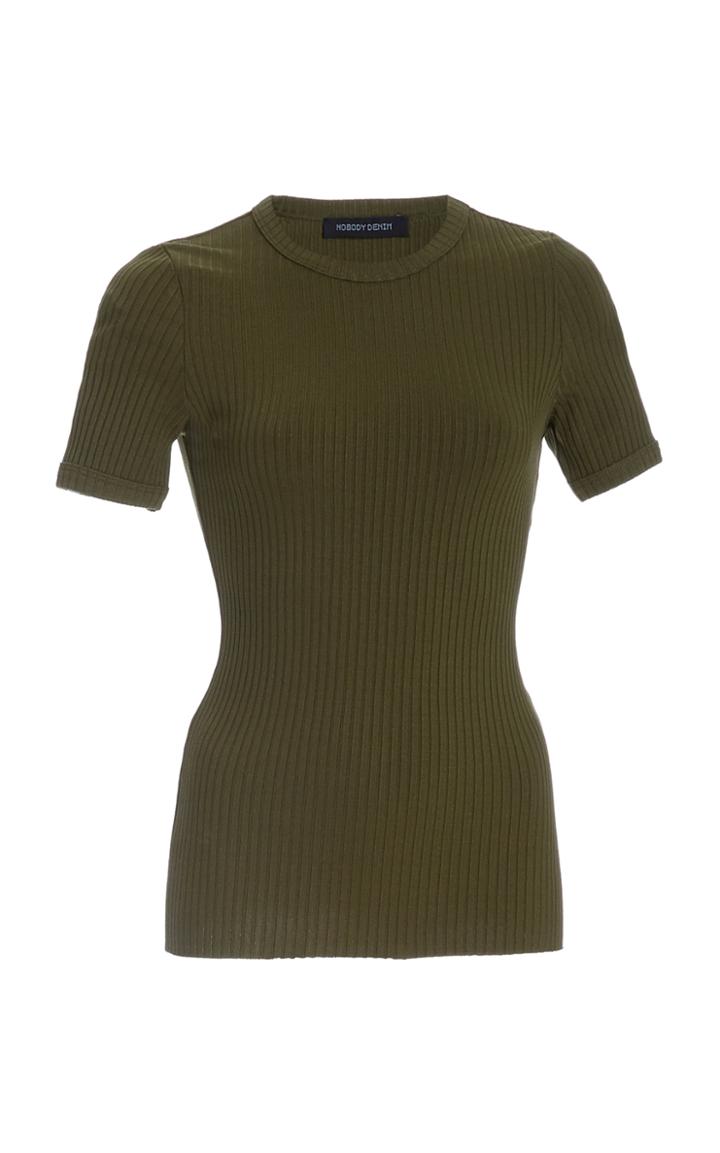 Nobody Denim Ribbed-knit T-shirt
