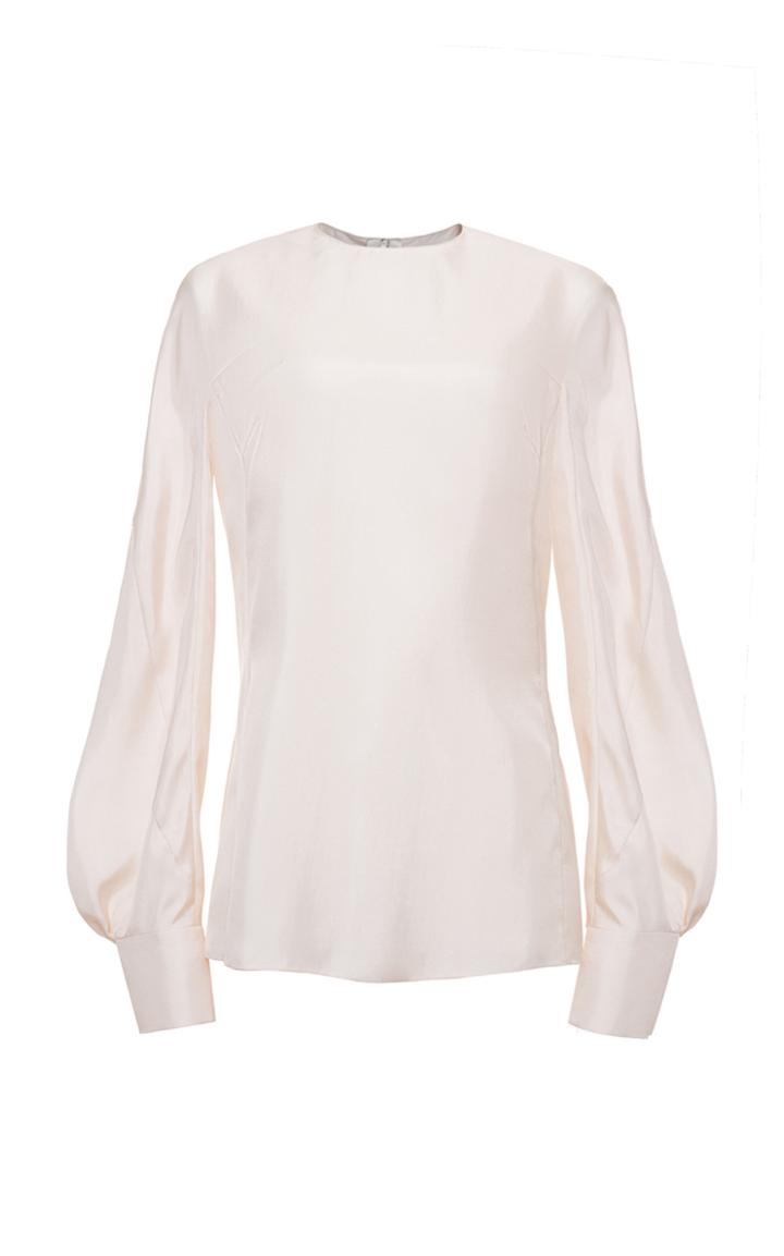 Lake Studio Crew Neck Poet Blouse