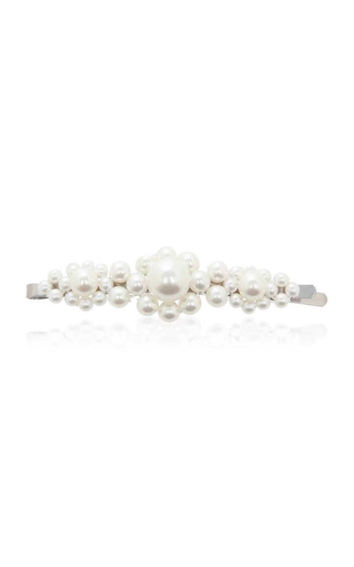 Moda Operandi Simone Rocha Faux Pearl Embellished Flower Hairclip