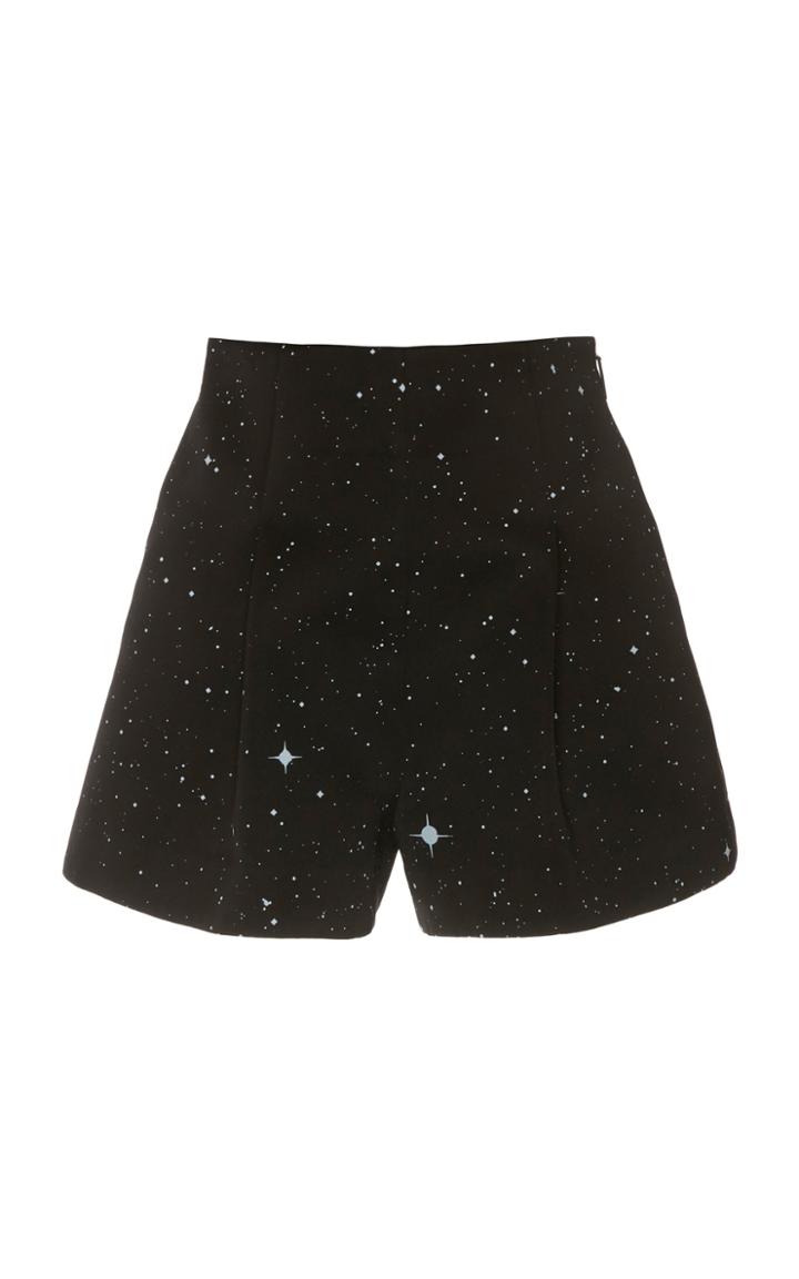 Moda Operandi Christopher Kane Star Print Satin Shorts Size: 38
