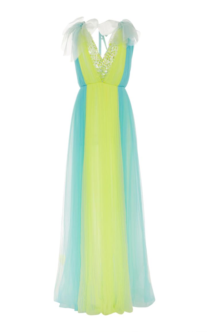 Delpozo Long Dress With Bows