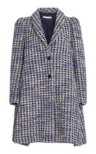 Brock Collection Panarea Puff Shoulder Tweed Coat