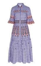 Moda Operandi Temperley London Poet Printed Cotton Shirt Dress Size: 6