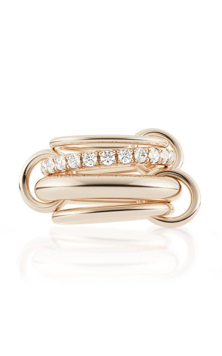 Spinelli Kilcollin Luna Rose Linked Gold Ring