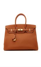 Heritage Auctions Special Collections Herms 35cm Gold And Geranium Togo Leather Limited Edition Verso Birkin Bag