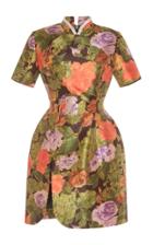 Moda Operandi Richard Quinn Floral-print Crytal-embroidered Jersey Dress Size: 6