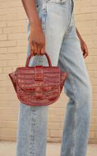 Moda Operandi Loeffler Randall Giselle Croc-effect Leather Top Handle Bag