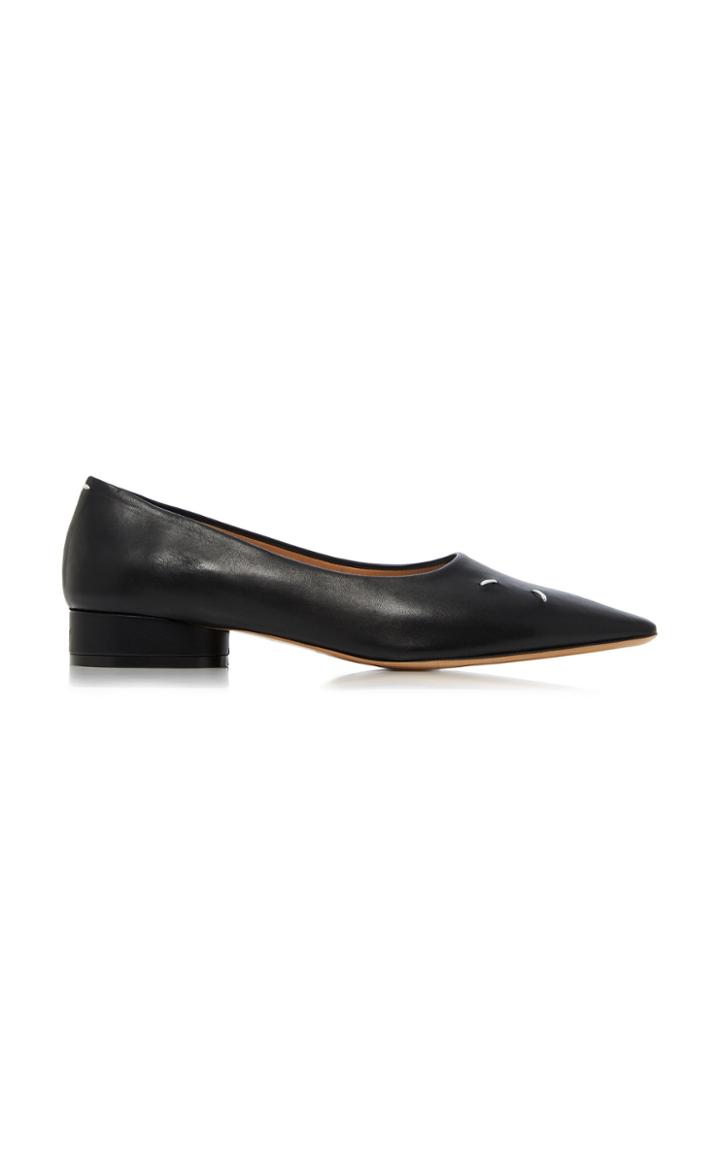 Maison Margiela Leather Pointed Flats