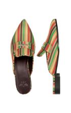 Bougeotte Spices Striped Satin Mule