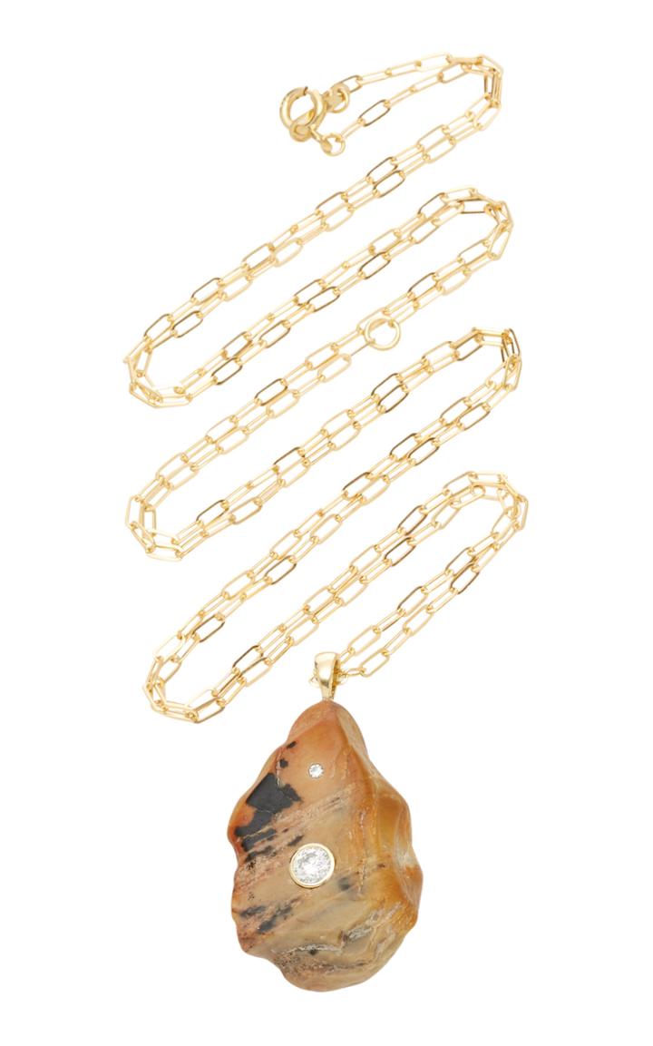 Cvc Stones Wilder 18k Gold Stone And Diamond Necklace