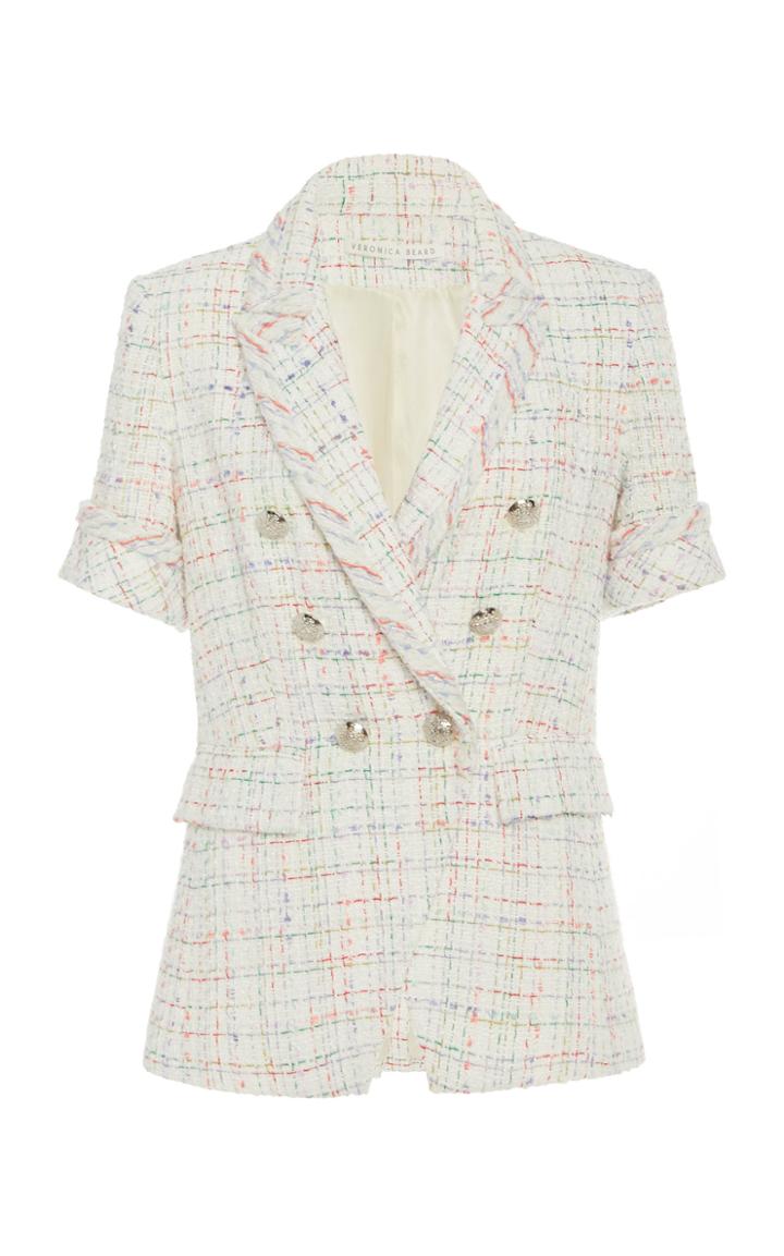 Moda Operandi Veronica Beard Jenny Dickey Double-breasted Tweed Jacket Size: 00