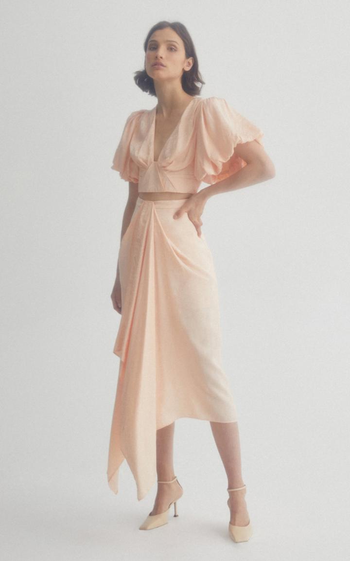 Moda Operandi Acler Godwick Cropped Puffed Sleeve Top