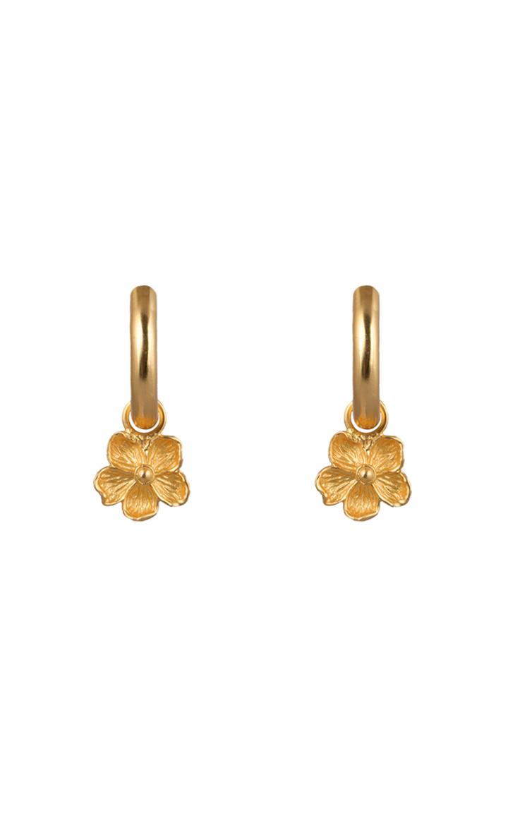 Moda Operandi Valre Gold-plated Phlox Hoop Earrings