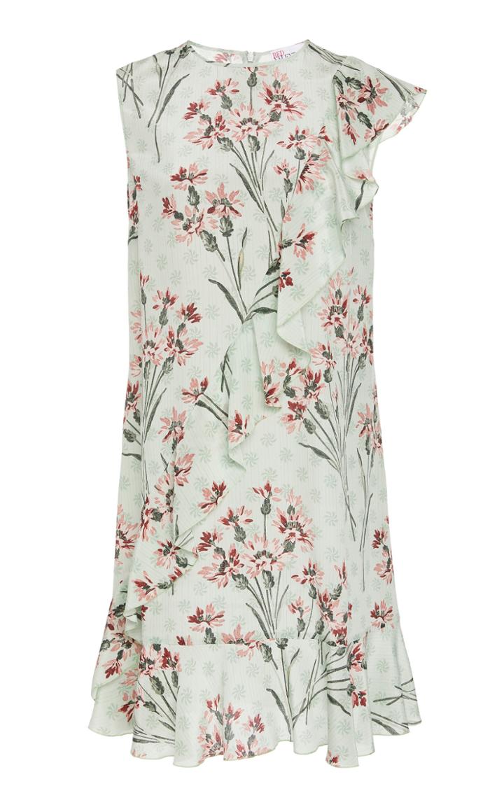 Red Valentino Floral Silk Mini Dress