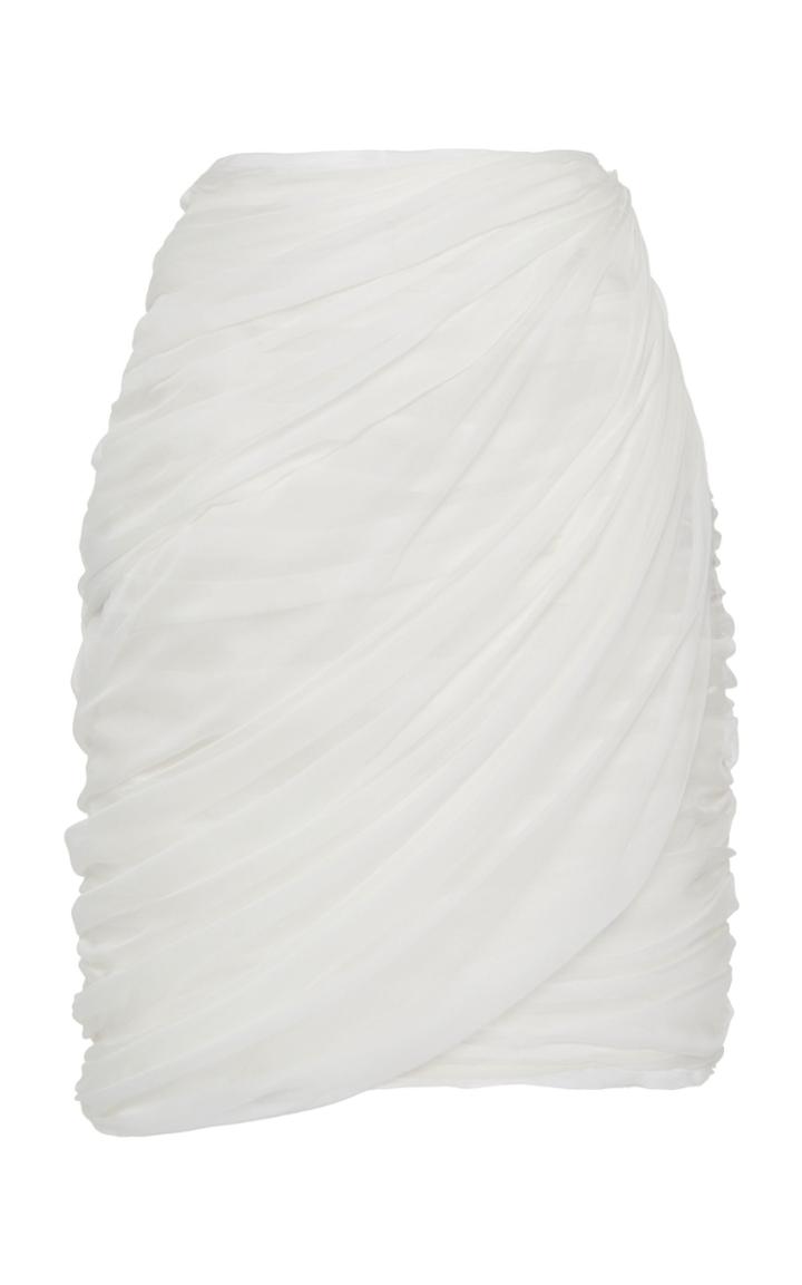 Giambattista Valli Gathered Chiffon Skirt