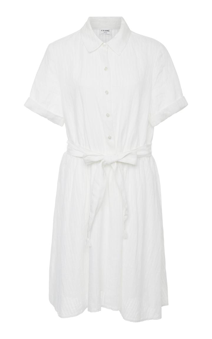 Frame Denim Linen Shirt Dress