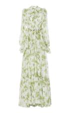 Dolce & Gabbana Floral Long Sleeve Gown