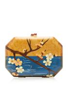 Silvia Furmanovich Marquetry Cherry Blossom Clutch