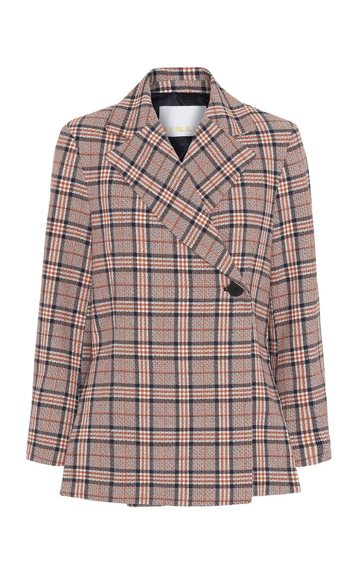 Moda Operandi Remain Vivienne Checked Cotton-blend Blazer