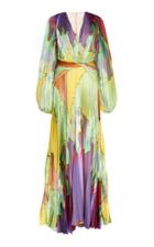 Peter Pilotto Pleated Silk Gown