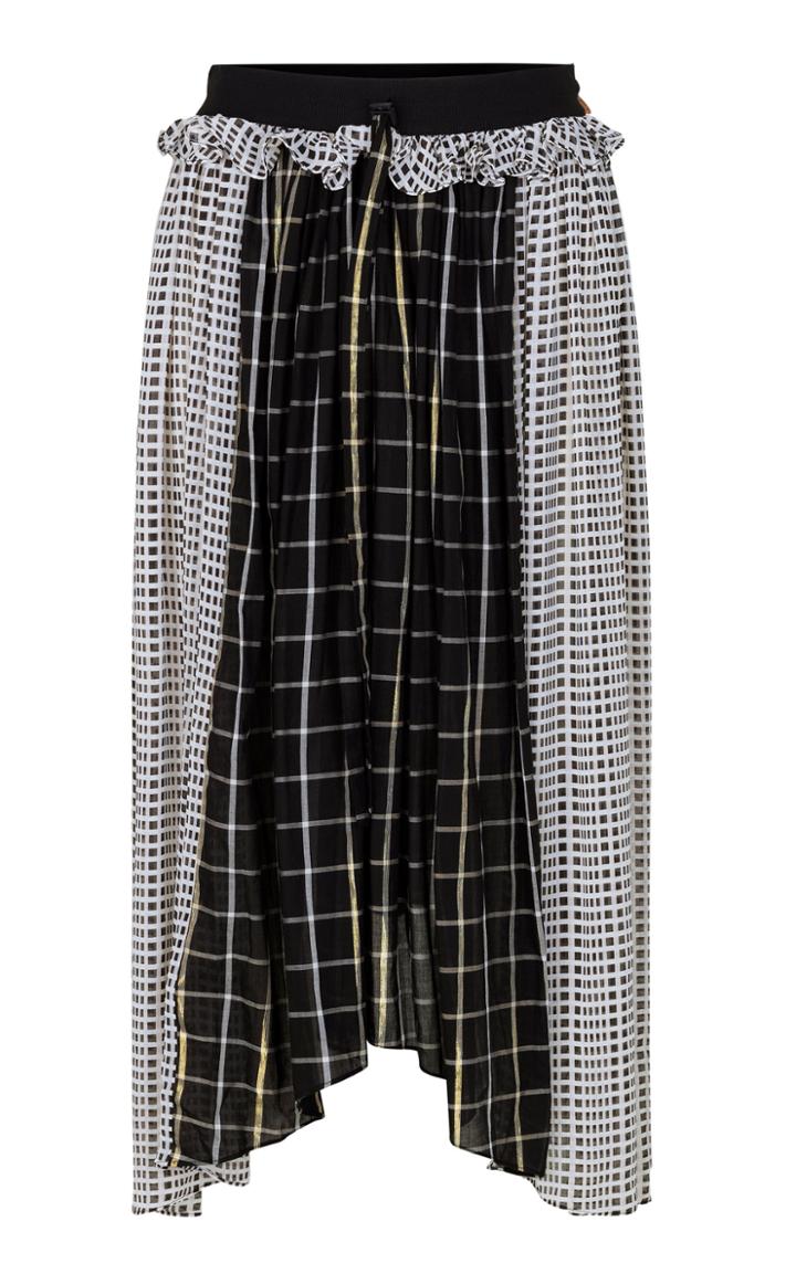 Moda Operandi Stine Goya Jaime Multicolor Check Long Sleeve T-shirt Size: Xs