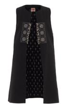 Moda Operandi Le Sirenuse Positano Molly Embellished Linen-cotton Long Vest Size: 38