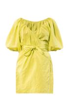 Mara Hoffman Coletta Organic Cotton-linen Mini Wrap Dress