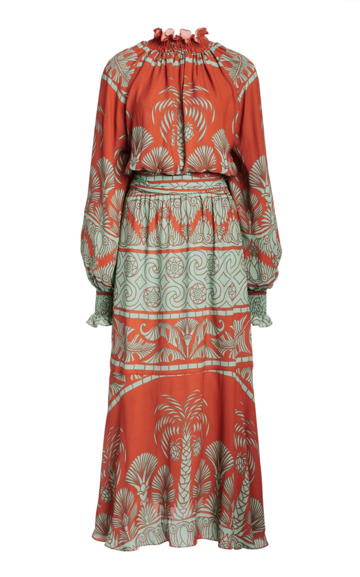 Moda Operandi Johanna Ortiz Ataraxia Ruched Crepe Dress