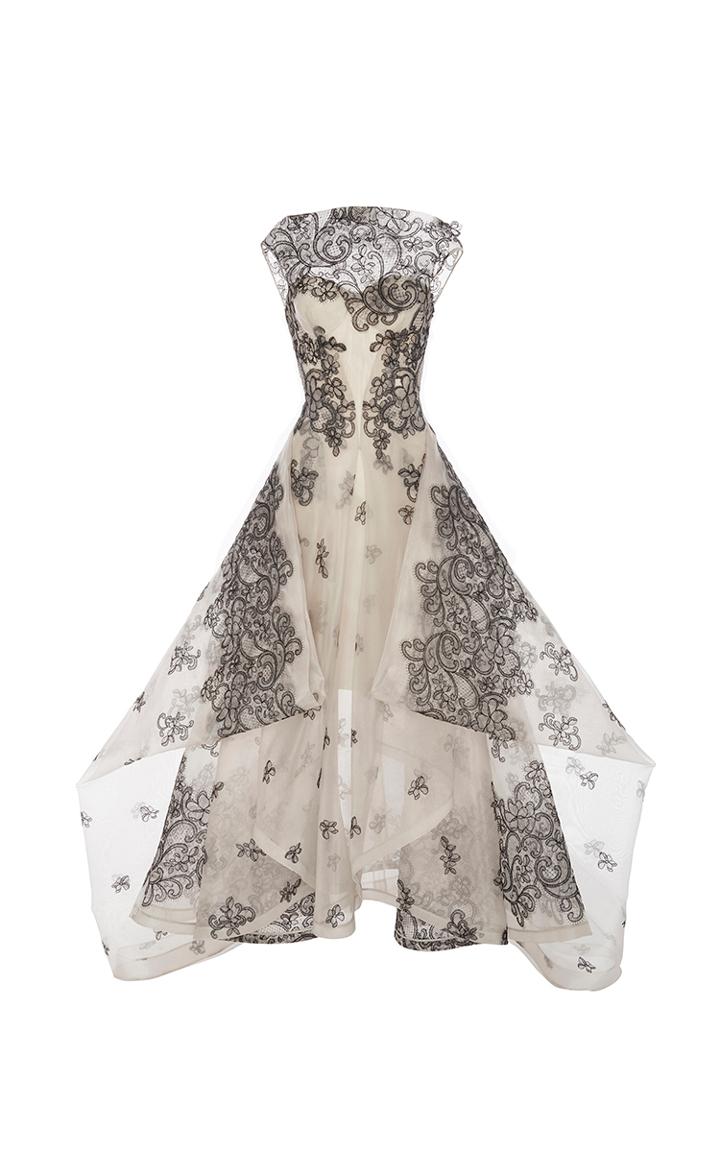 Zac Posen Guipure Lace Gown