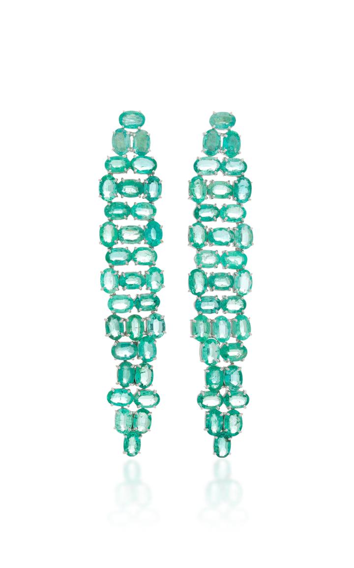 Carla Amorim Water Emerald Earrings