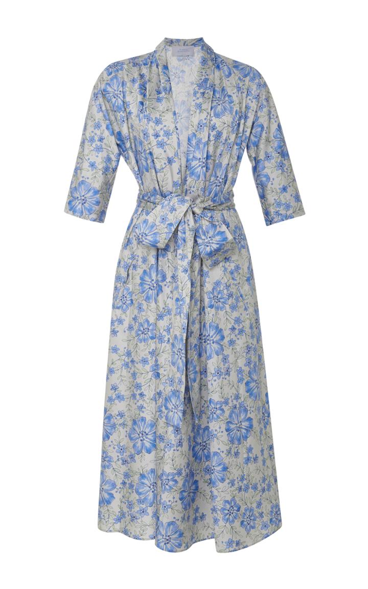 Luisa Beccaria Floral-print Stretch-cotton Dress