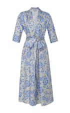 Luisa Beccaria Floral-print Stretch-cotton Dress