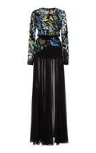 Elie Saab Long Sleeve Beaded Gown