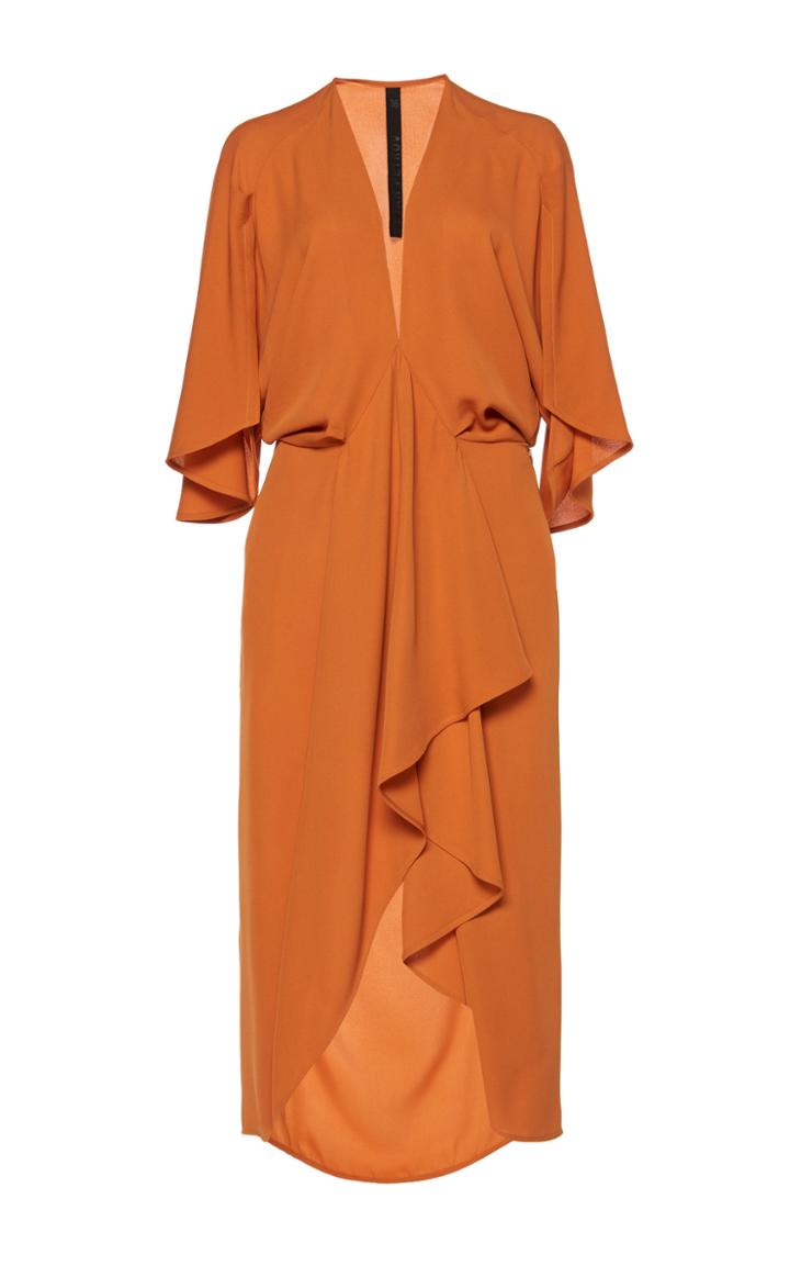 Petar Petrov Adele Ruffled Silk Dress