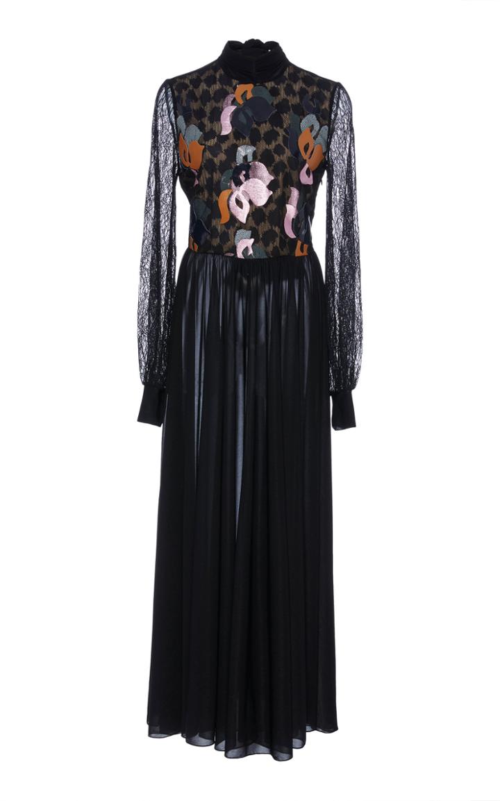 Diane Von Furstenberg High Neck Maxi Dress