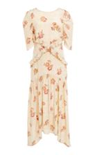 Breelayne Priya Jacquard Floral Silk Dress