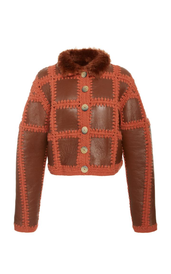 Ulla Johnson Elia Shearling Cropped Jacket