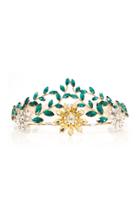 Moda Operandi Rosantica Floral Tie-accented Tiara