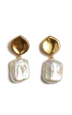 Lizzie Fortunato Pearly White Freshwater Pearl Earrings
