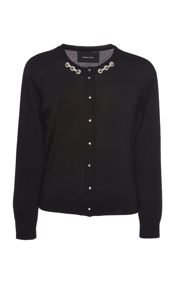 Simone Rocha Embellished Button Front Cardigan