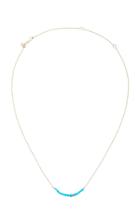 Sydney Evan Graduated Turquoise Necklace With Rectangle Bead