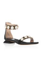 Louis Leeman Pearl Ankle Strap Flat